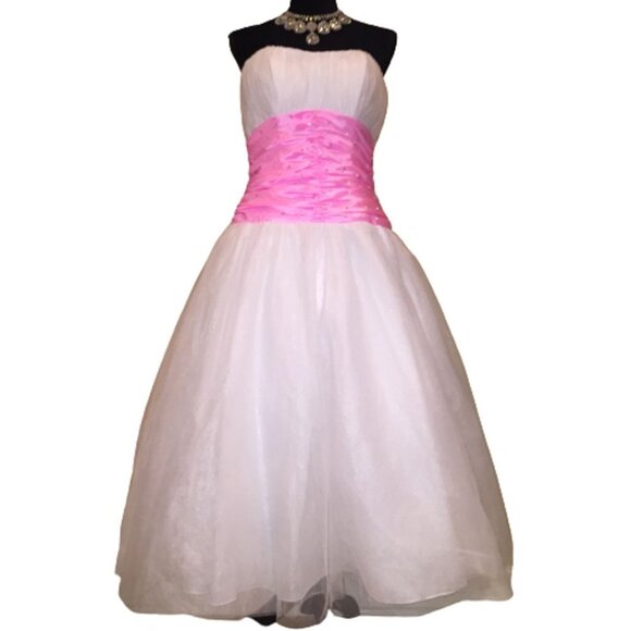 Luxurious Corset Barbie Bow Designer Wedding Evening Cocktail Party Prom Dress - Picture 3 of 16